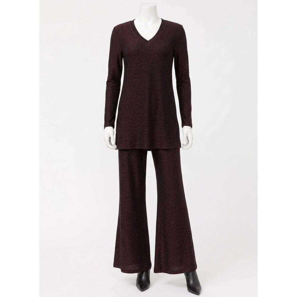 NEW JOHNNY WAS jenna metallic easy pant in espresso